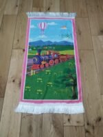 Quality children kids prayer mat rug janamaz Salat Islamic printed colours - Image 9