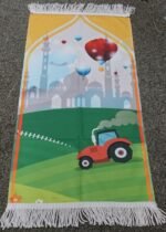 Quality children kids prayer mat rug janamaz Salat Islamic printed colours - Image 4