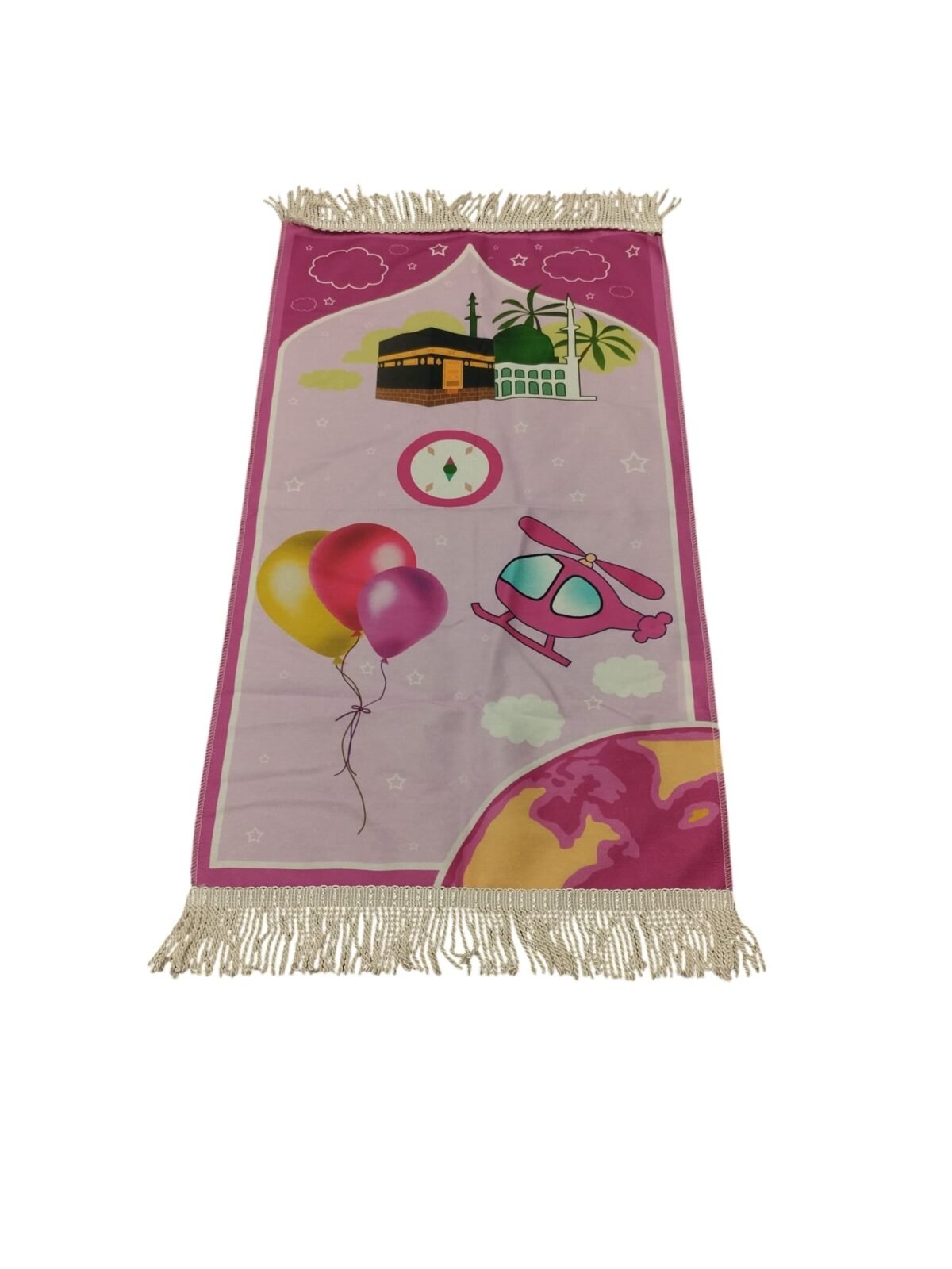 Quality children kids prayer mat rug janamaz Salat Islamic printed colours - Image 7