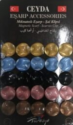 New Snag Free Strong Magnetic Scarf Pins Clip Brooch For Scarf Shawl Hijab 2 Pairs