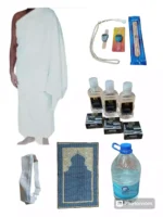 Hajj Umrah Ihram set Inc Towels Belt Soap Miswak Tasbih prayer mat Zamzam water