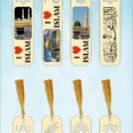 2Pc Turkish Quality Wood Book Mark, Decoration Islamic Gift