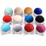 2Pc Pin Cushion, half ball shape, different colors.