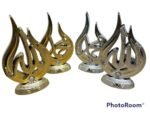 2Pcs Set Home Decor Allah Mohamad Model Silver Gold Islamic Arabic Ornament Gift