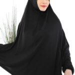 2pc Muslim Women Prayer Dress sleeve Scarf Hijab Jilbab Cover full Body