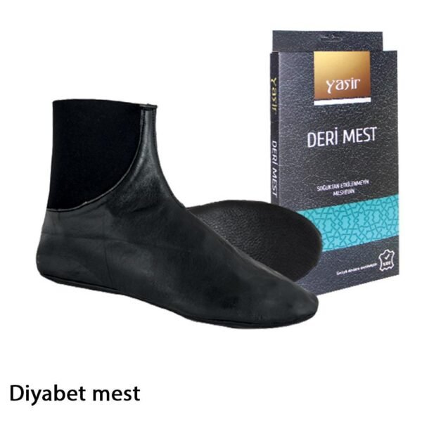1 pair of Unisex 100% Quality Leather Socks slip-on no zip boxed Turkey prayer