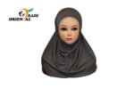 2 pieces Cotton Yusra (Amira) hijab plain, different sizes/colours - Image 8