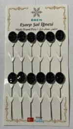 10 Pins Brooch For Scarf Shawl Hijab Different Colours, designs - Image 4