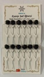 10 Pins Brooch For Scarf Shawl Hijab Different Colours, designs - Image 6