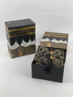 Quality mini Quran with a Black prayer mat and Tasbeeh in Kabaa shape box - Image 4