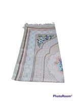 Quality Islamic Embroidered Floral Pattern Prayer mat, rug, janamaz, Salat mat - Image 3