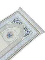 Quality Islamic Embroidered Floral Pattern Prayer mat, rug, janamaz, Salat mat - Image 6