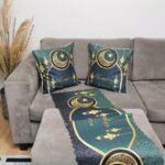Ramadan decoration 3 pieces Ramadan set, 2 pillows cover, 1 table cover