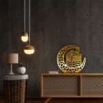 Umrah Mubarak Wooden Crescent Hilal Ornament for Home Decoration, ​the Islamic celebration