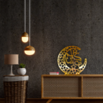 Ramadan Mubarak Wooden Crescent