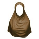 Pull on Instant 1 Piece Cotton (Spandex) Large Yusra hijab plain, different colors with lace - Image 8