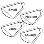 Pull on Instant 1 Piece Cotton (Spandex) Large Yusra hijab plain, different colors with lace - Image 3