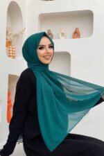 Chiffon Large Plain Shawl Head Scarf Wrap Hijab 190x 70cm High-Quality Turkish - Image 5