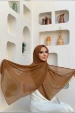 Chiffon Large Plain Shawl Head Scarf Wrap Hijab 190x 70cm High-Quality Turkish - Image 9