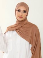 Large Plain Shawl Head Scarf Wrap Hijab 185x70 cm Turlu (Artificial Cotton) High-Quality Turkish