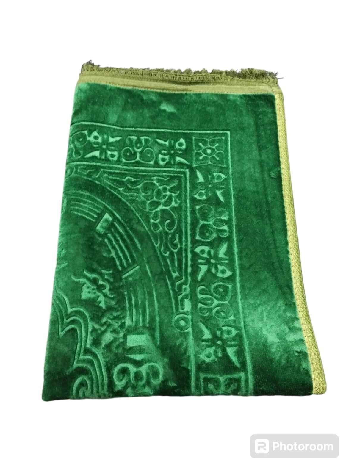 High Quality X Large Thick Velvet Islamic Plain Salat Prayer mat, rug, janamaz - Image 3