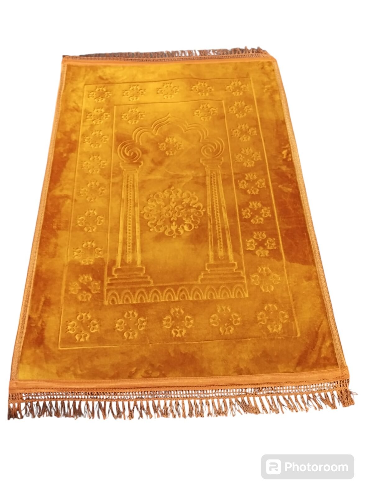 High Quality X Large Thick Velvet Islamic Plain Salat Prayer mat, rug, janamaz - Image 6