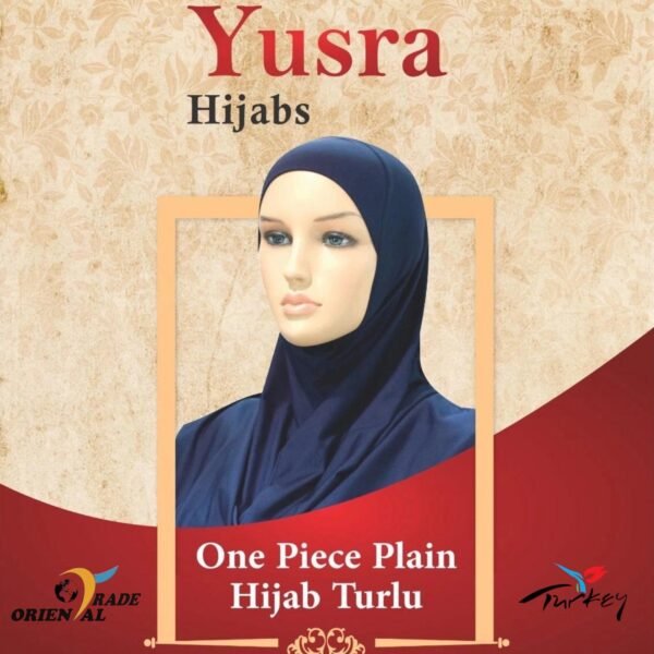 Pull on Instant One Piece cotton (Turlu) Yusra Amira School Madrasah Hijab Turkish