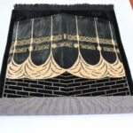 Premium Islamic prayer mat rug, janamaz, Salat mat Kaba design for gift, Turkish