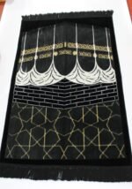 Premium Islamic prayer mat rug, janamaz, Salat mat Kaba design for gift, Turkish - Image 4