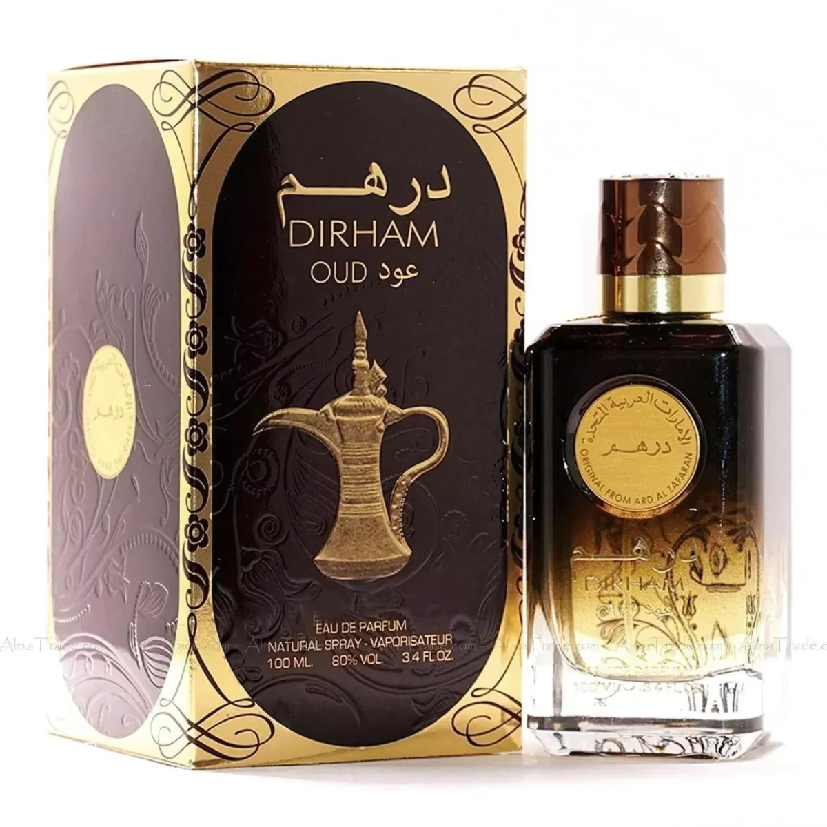 Dirham Oud Perfume By Ard Al Zaafaran Oriental Musky Sandalwood 100ML Unisex - Image 3