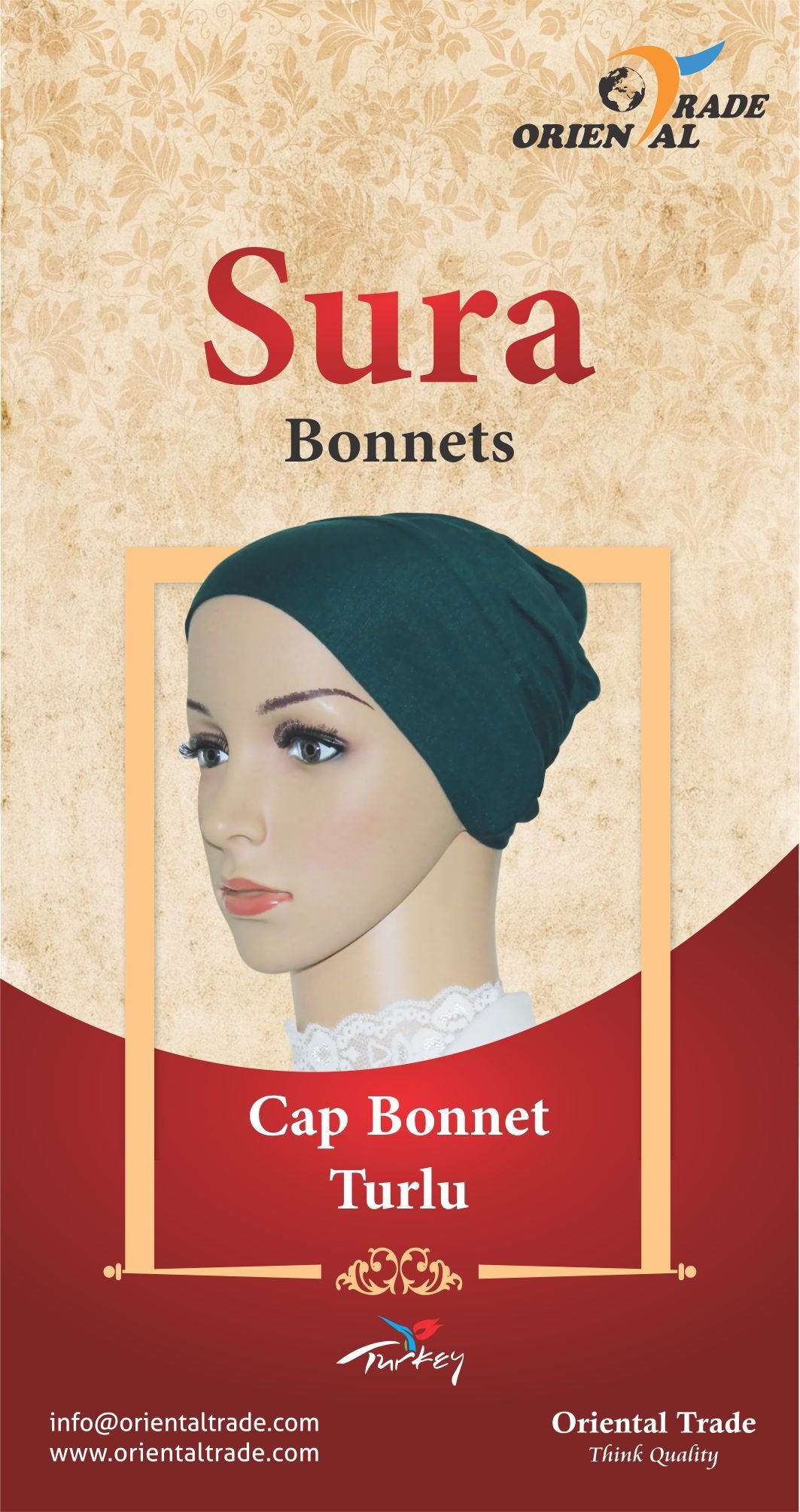 wp-image-7050846520.jpg 2 x Cap Bonnet stretchy comfy reusable re-washable Turkey - Image 1