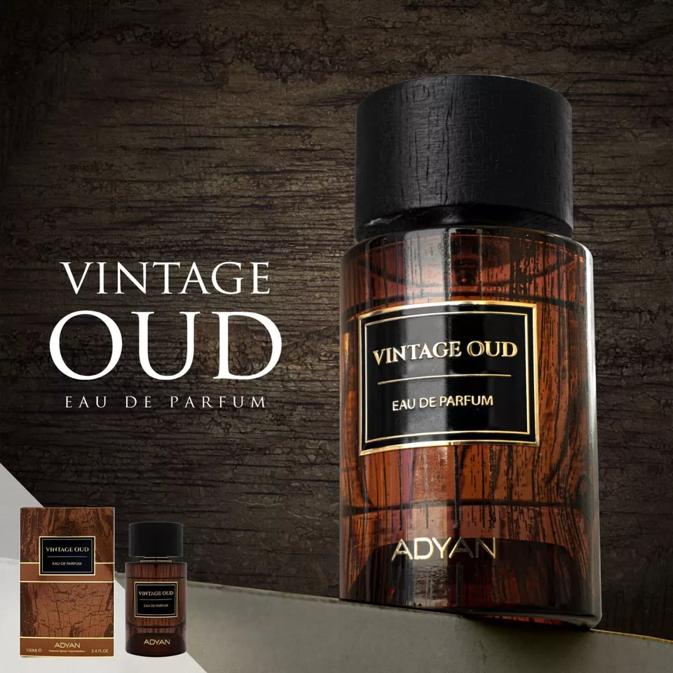 wp-image-7168599820.webp Vintage Oud By ADYAN 100ml Eau de Parfum Spray Arabian Scented Unisex - Image 1