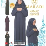 Plain full Lady Abaya prayer cloth Jilbab with sleeve and connected hijab