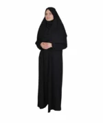 Plain full Lady Abaya prayer cloth Jilbab with sleeve and connected hijab - Image 9