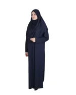 Plain full Lady Abaya prayer cloth Jilbab with sleeve and connected hijab - Image 3