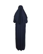 Plain full Lady Abaya prayer cloth Jilbab with sleeve and connected hijab - Image 4