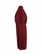 Plain full Lady Abaya prayer cloth Jilbab with sleeve and connected hijab - Image 6