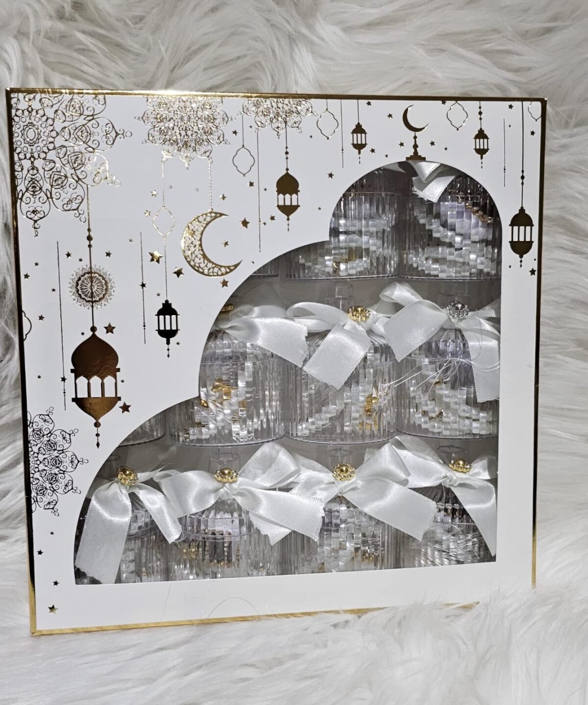 2x Fancy Tasbeeh & Finger masbaha in Transparent Gift Boxes wedding engagement - Image 2