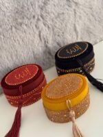 2x Fancy Tasbeeh & Finger masbaha in velvet Gift Boxes wedding engagement - Image 2