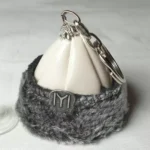 Iyi Kayi Tribe Ertugrul & Usman Hat Key Ring Car Hanger Leather & Fur