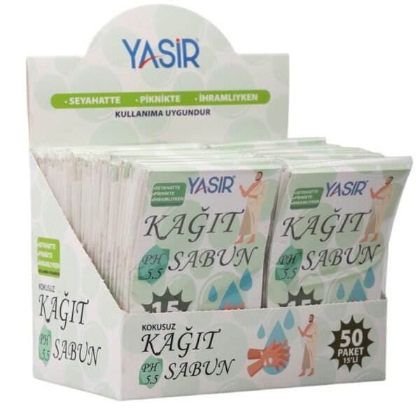 105 Sheets Portable Paper Soap Sheets – Travel Size Disposable Hand Washing Soap