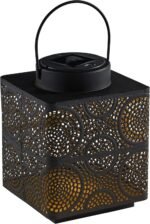 Solar LED Moroccan Style Lantern 19.5cm – Decorative Metal Fairy Light Lamp for Home & Garden