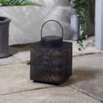 Solar LED Moroccan Style Lantern 19.5cm – Decorative Metal Fairy Light Lamp for Home & Garden - Image 2