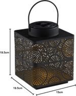 Solar LED Moroccan Style Lantern 19.5cm – Decorative Metal Fairy Light Lamp for Home & Garden - Image 6
