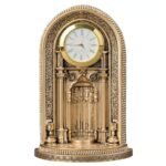 Mehrab Clock – Ayat al-Kursi Model | Silver & Gold Islamic Ornament Gift