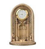 Mehrab Clock – Ayat al-Kursi Model | Silver & Gold Islamic Ornament Gift