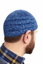 2x Men’s Islamic Prayer Hat Topi Kufi – Knitted, Wool & Velvet Skull Cap - Image 12