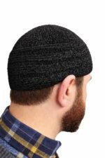 2x Men’s Islamic Prayer Hat Topi Kufi – Knitted, Wool & Velvet Skull Cap - Image 11