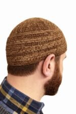 2x Men’s Islamic Prayer Hat Topi Kufi – Knitted, Wool & Velvet Skull Cap - Image 10