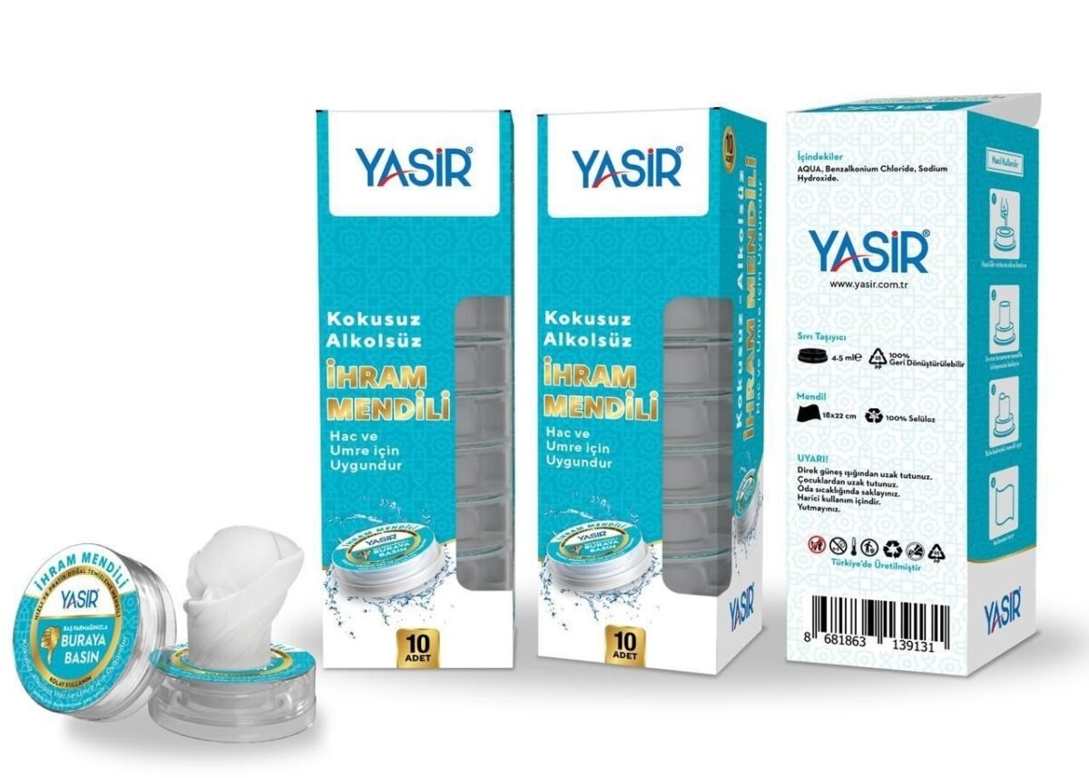 Yasir Ihram Wet Towels – Self-Activating Compressed Towels for Hajj & Umrah, 10pcs - Image 2